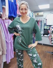 Пижама ТК 460 зелёный