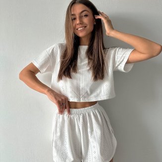 Пижама 307 бел структ